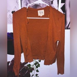 ๋࣭⭑Orange/Warm Brown Lightweight Coverup/cardigan